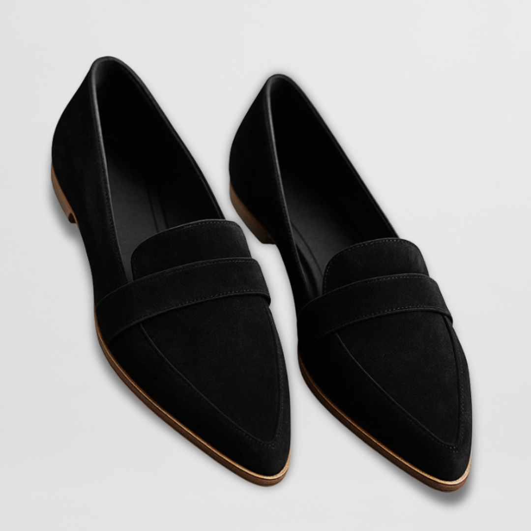Vivienne | Chic Leopard Print Pointed Toe Loafers