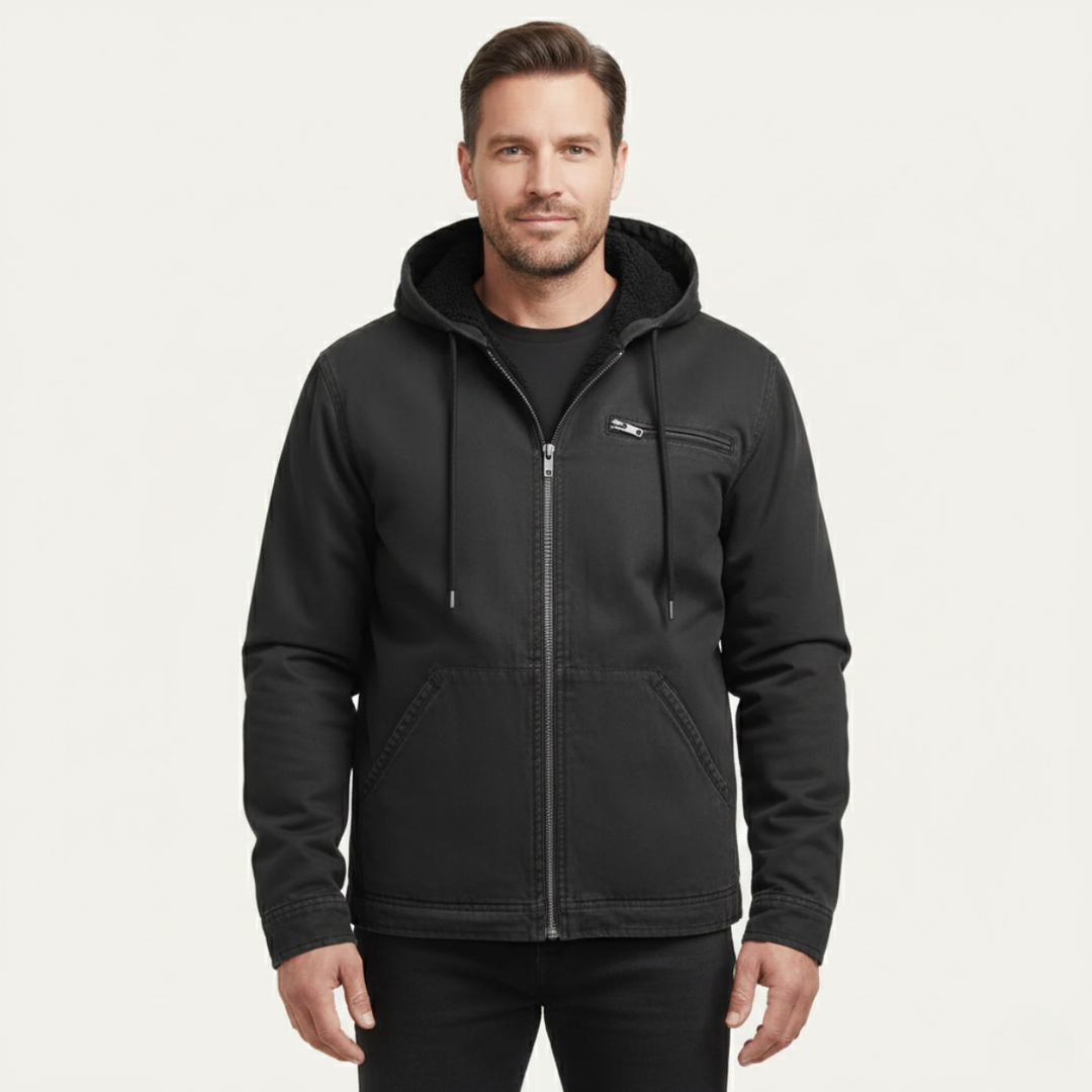 Margot | Stylish Fleece Lined Hooded Jacket With Zip Front