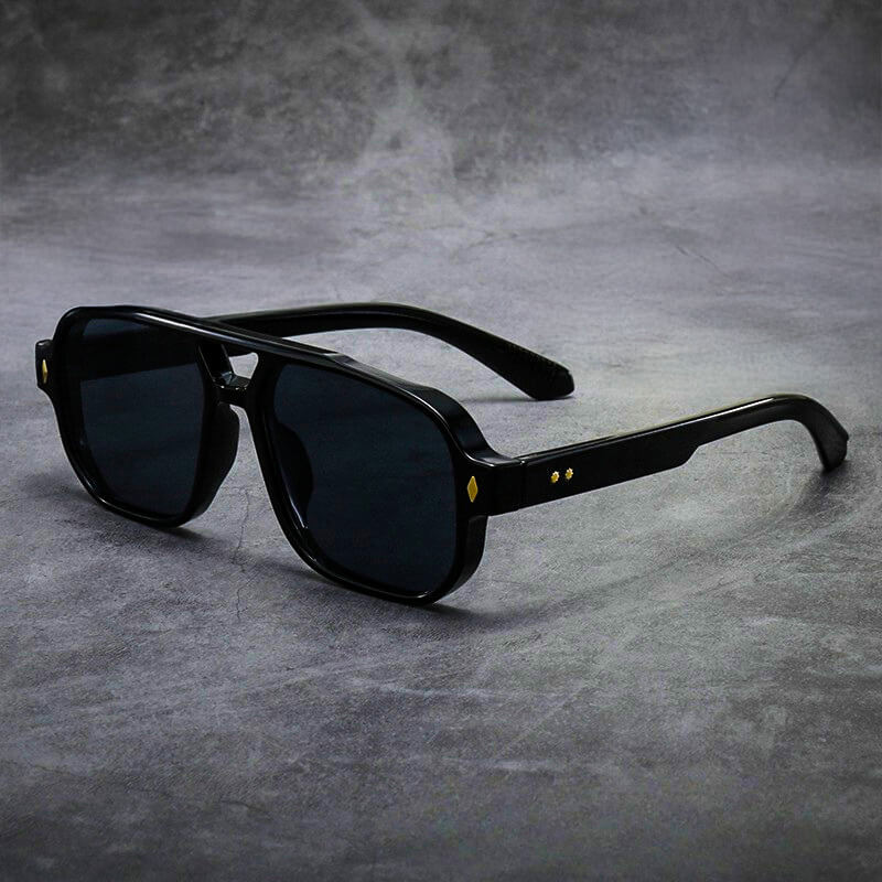 Blair | Chic Oversized Blue Lens Aviator Sunglasses