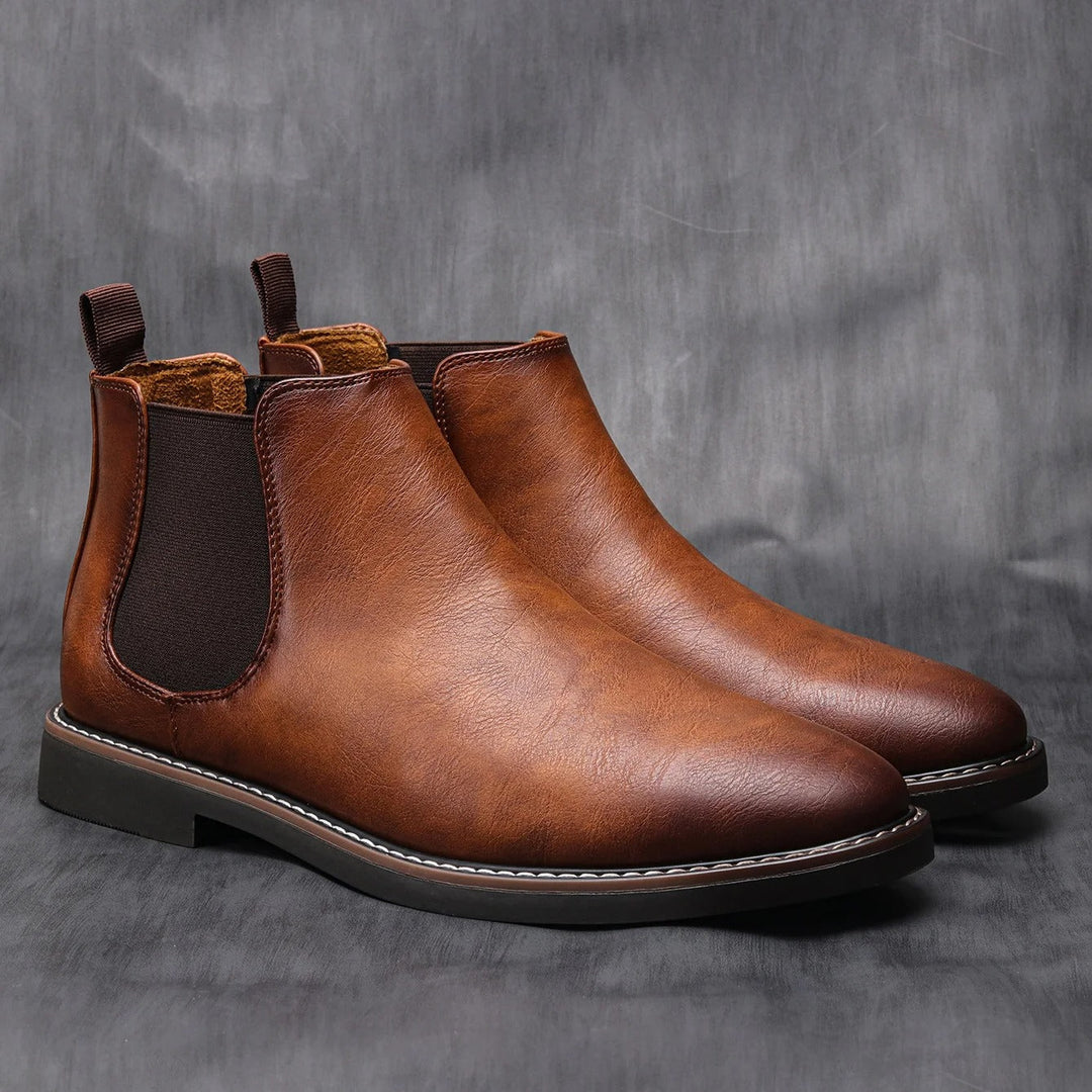 Zoe | Elegant Leather Chelsea Boots For Men