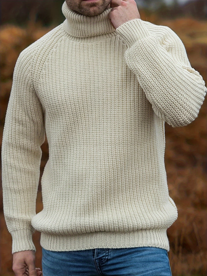 Elliott | Men’s Ribbed Warm High Neck Winter Sweater