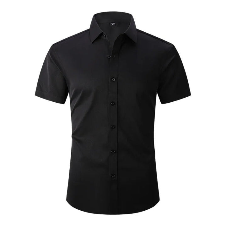 Marcus | Elegant Short Sleeve Button-Up Dress Shirt