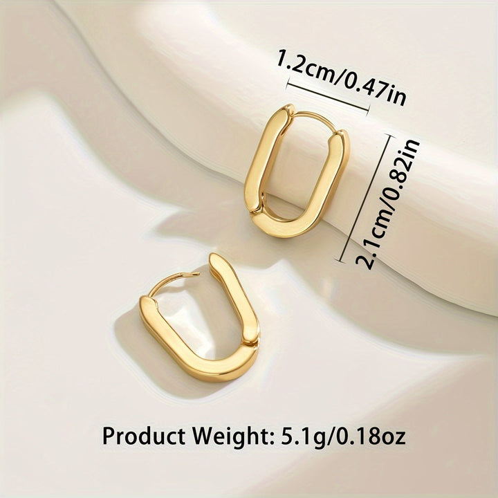 Margot | Elegant Gold Geometric Hoop Earrings