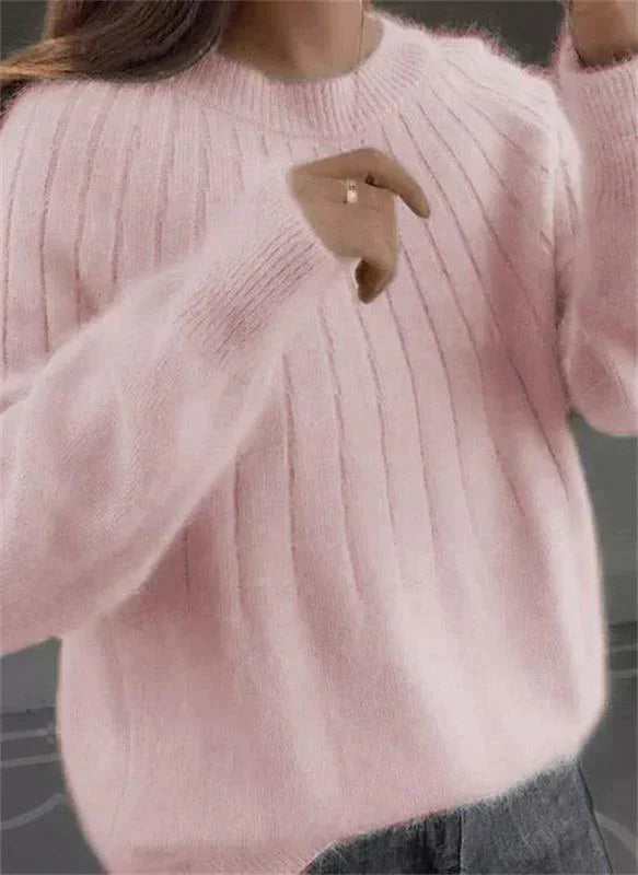 Seraphina | Elegant Oversized Cable Knit Cashmere Sweater