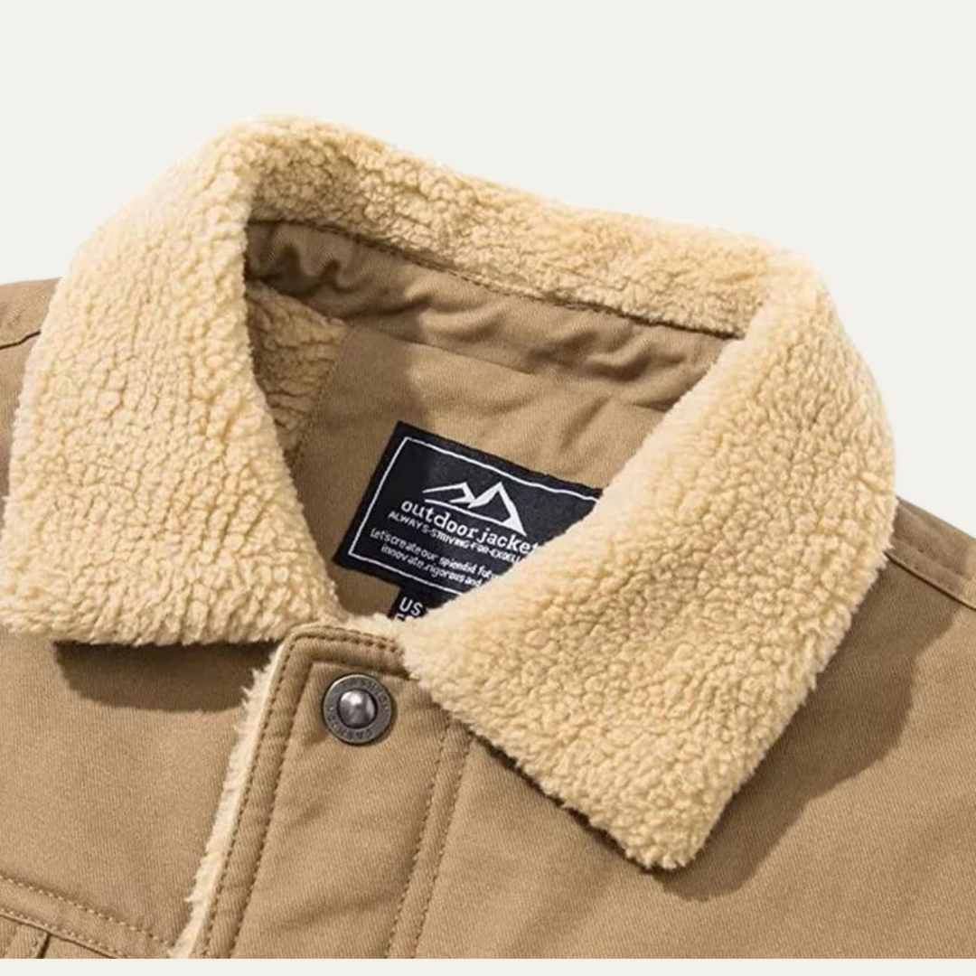 Margot | Stylish Fleece Lined Winter Jacket With Button Details