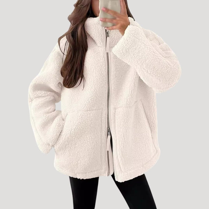 Cordelia | Stylish Oversized Zip-Up Teddy Fleece Jacket