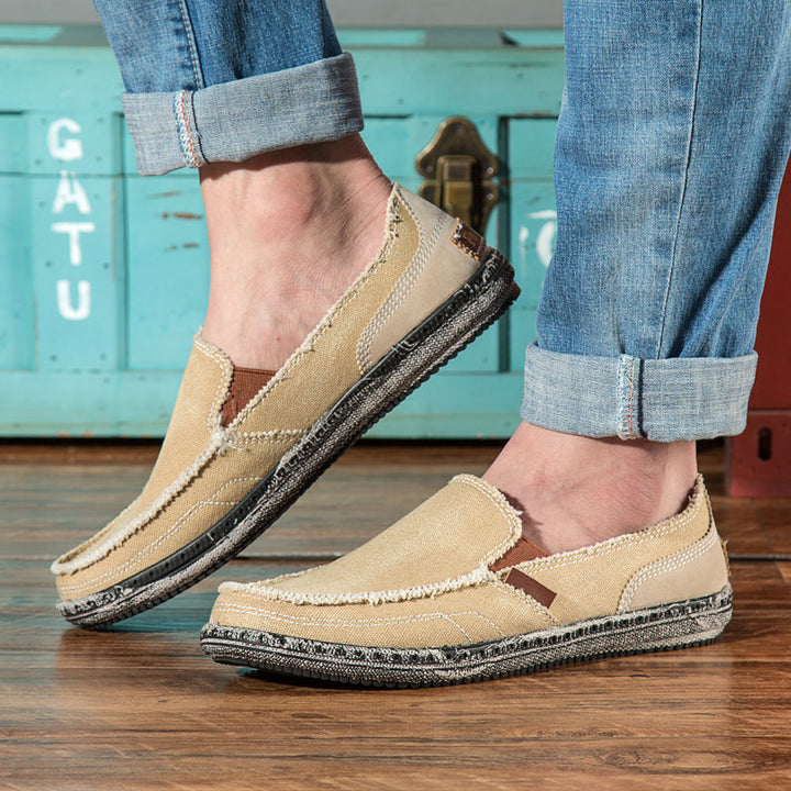Naila | Stylish Canvas Slip-On Loafers For Men