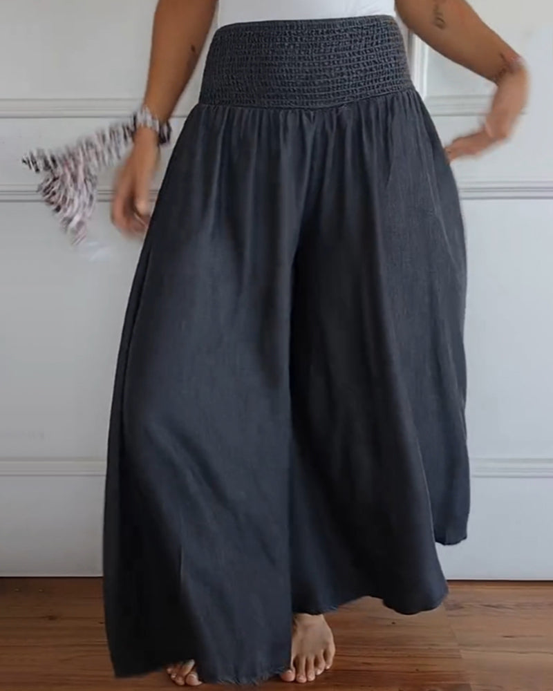 Paloma | Elegant High Waisted Wide Leg Palazzo Pants