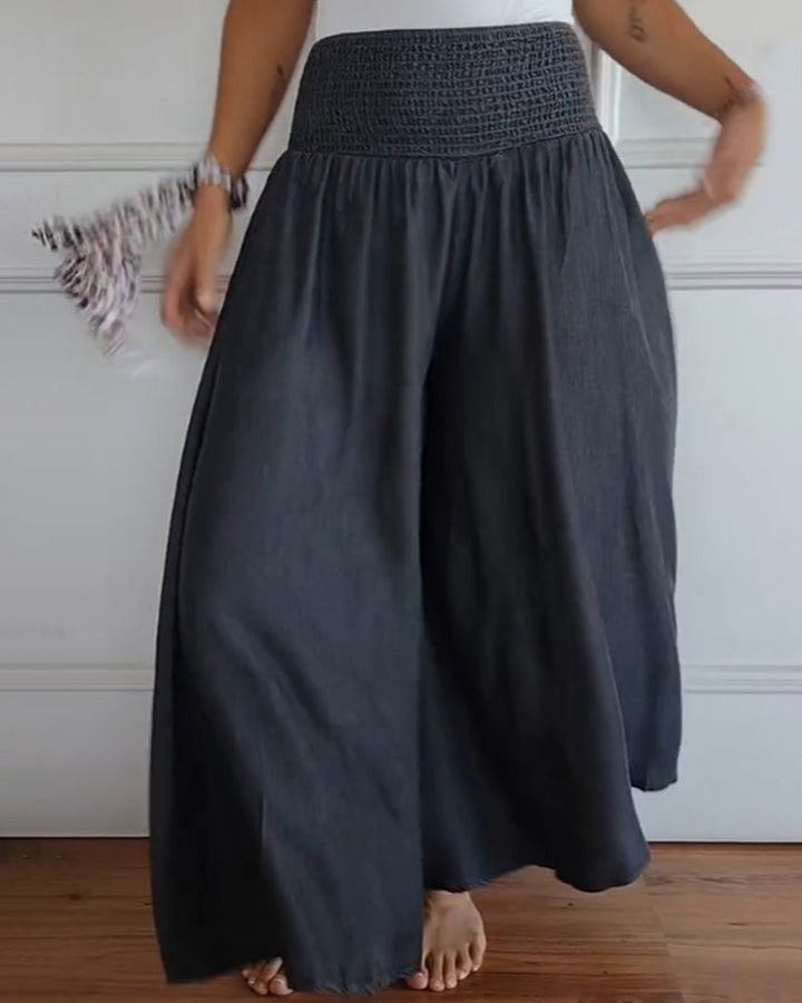 Paloma | Elegant High Waisted Wide Leg Palazzo Pants