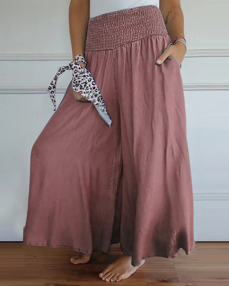 Paloma | Elegant High Waisted Wide Leg Palazzo Pants