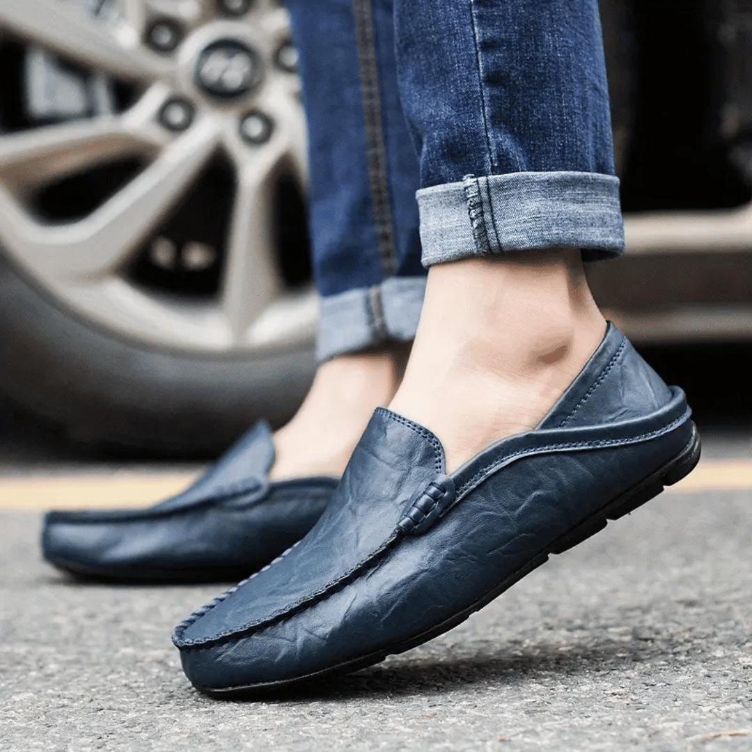 Fiona | Elegant Italian Leather Driving Moccasins For Men