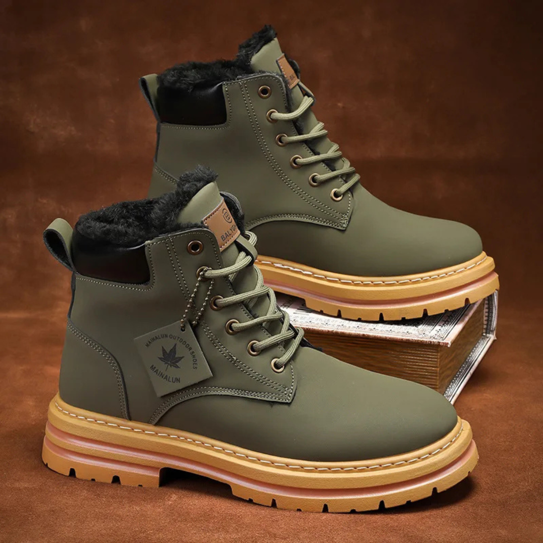 Margot | Stylish Wheat Lace-Up Work Boots Men