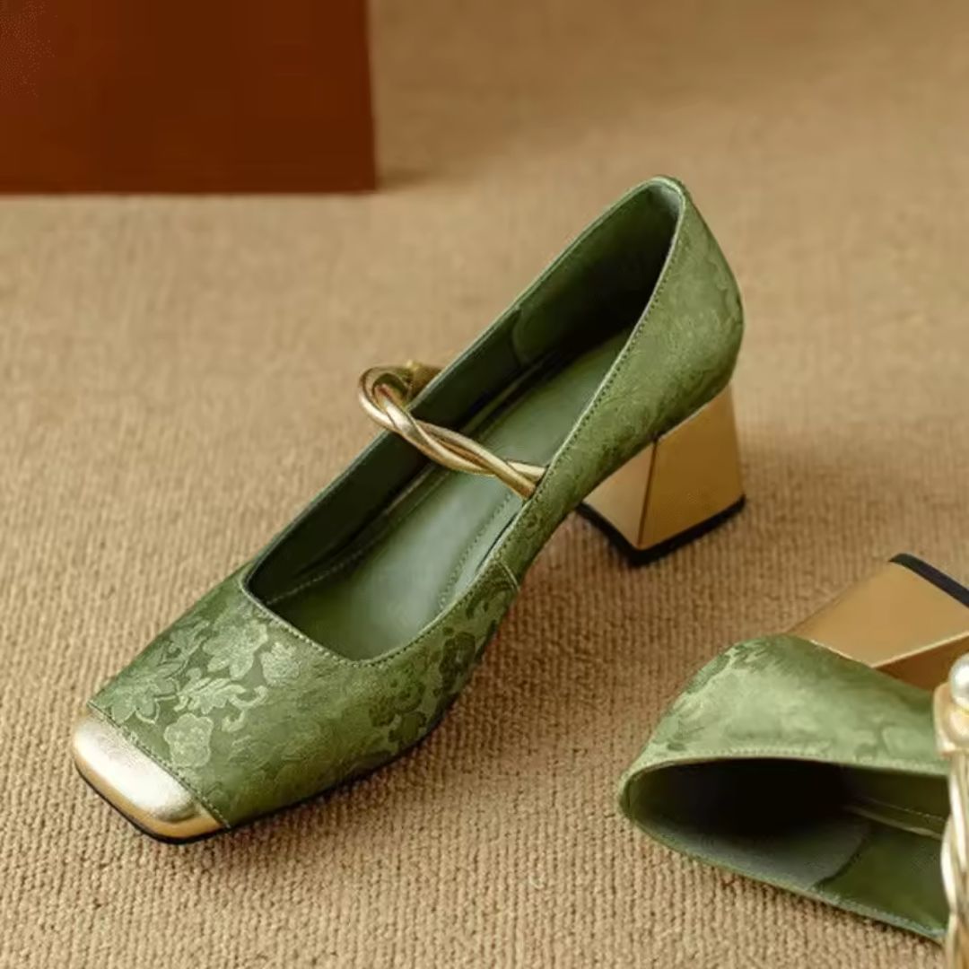 Isabella | Women's Gold Heels