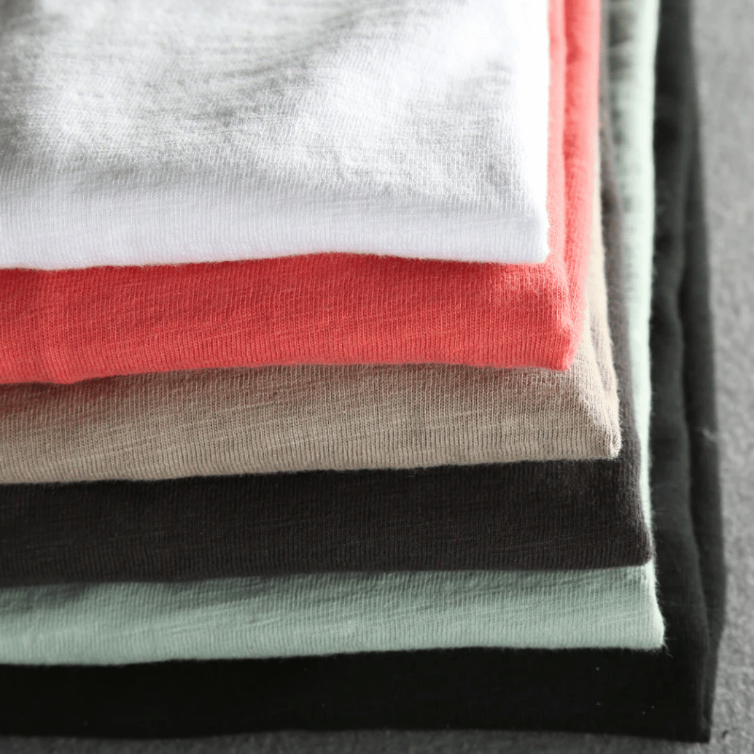 Margot | Elegant Long Sleeve Crew Neck Organic Cotton Shirt