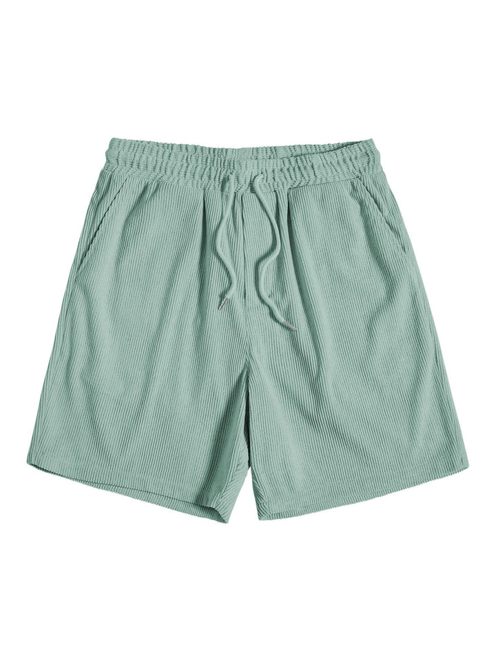 Bali | Elegant Striped Linen Two Piece Set Men Short Sleeve