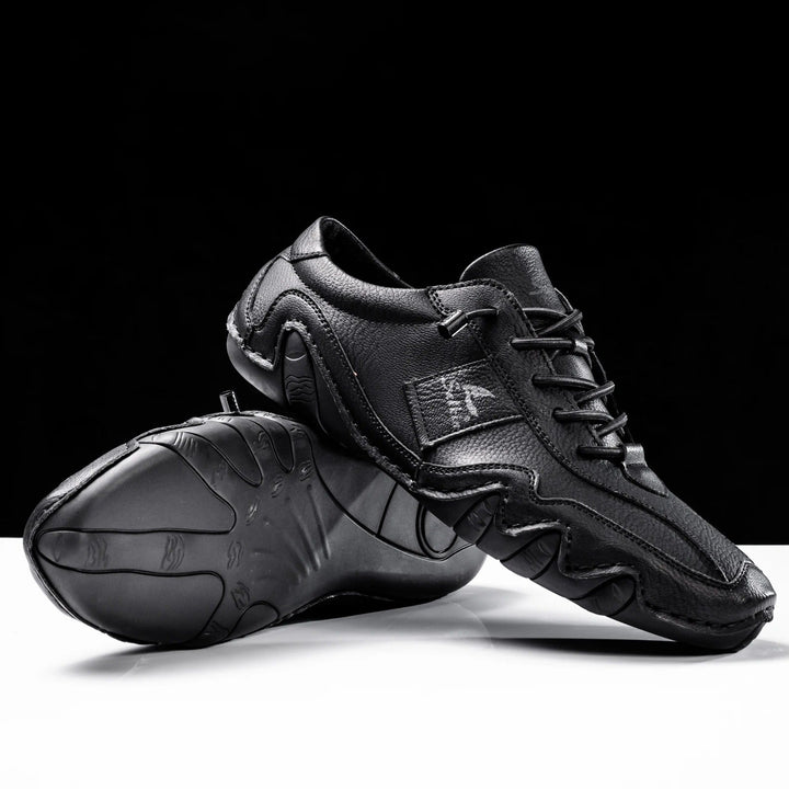 Zoe | Stylish Handmade Leather Casual Shoes With Wavy Sole