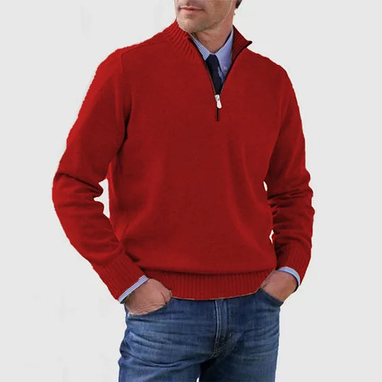 James | Quarter-Zip Knit Sweater