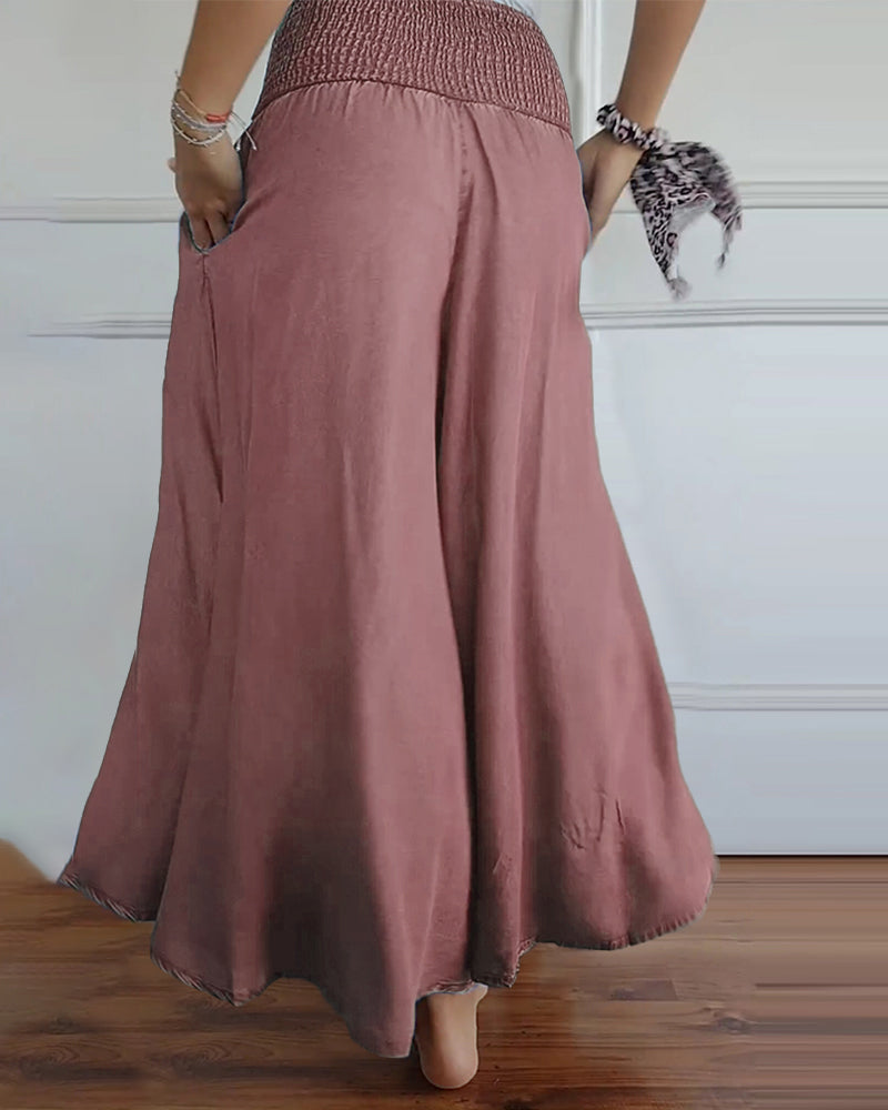 Paloma | Elegant High Waisted Wide Leg Palazzo Pants