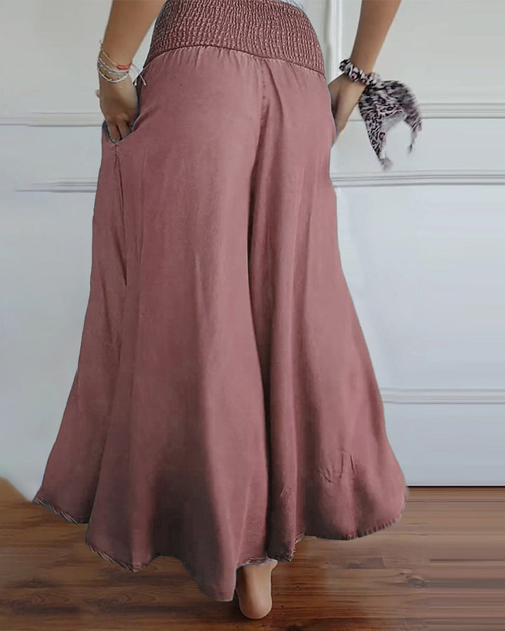 Paloma | Elegant High Waisted Wide Leg Palazzo Pants