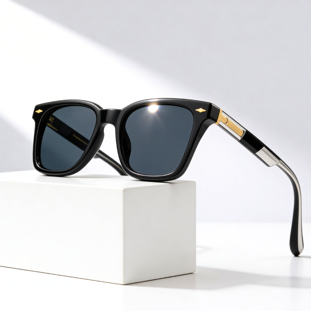 Eliana | Stylish Square Frame Wayfarer Sunglasses With Translucent Teal