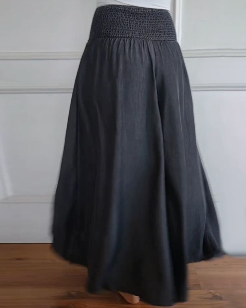 Paloma | Elegant High Waisted Wide Leg Palazzo Pants