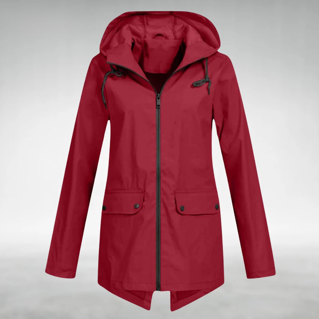 Riley | Stylish Hooded Waterproof Jacket With Front Pockets