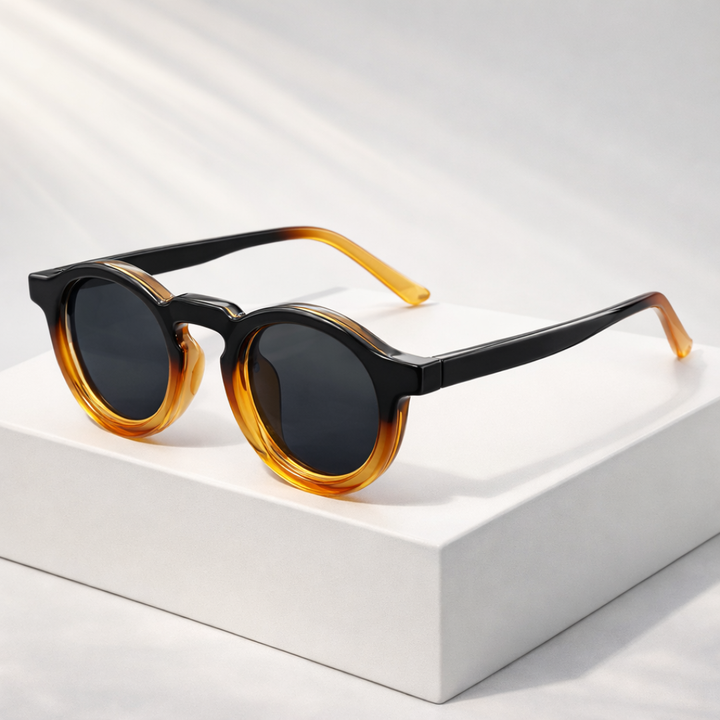 Margot | Stylish Round Frame Gradient Sunglasses