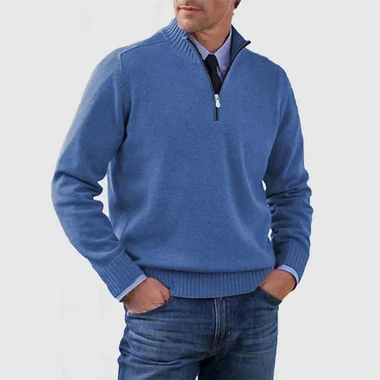 James | Quarter-Zip Knit Sweater