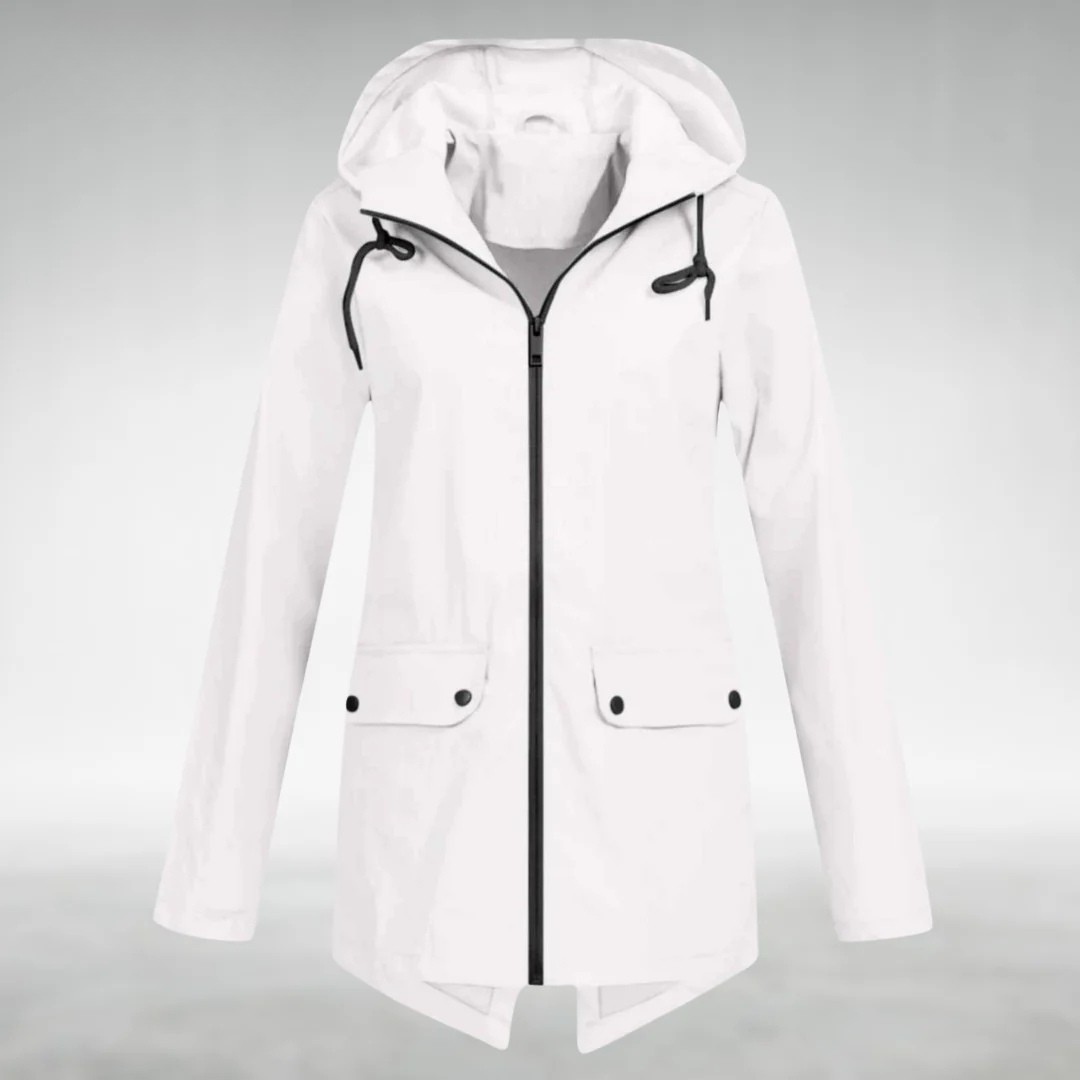 Riley | Stylish Hooded Waterproof Jacket With Front Pockets