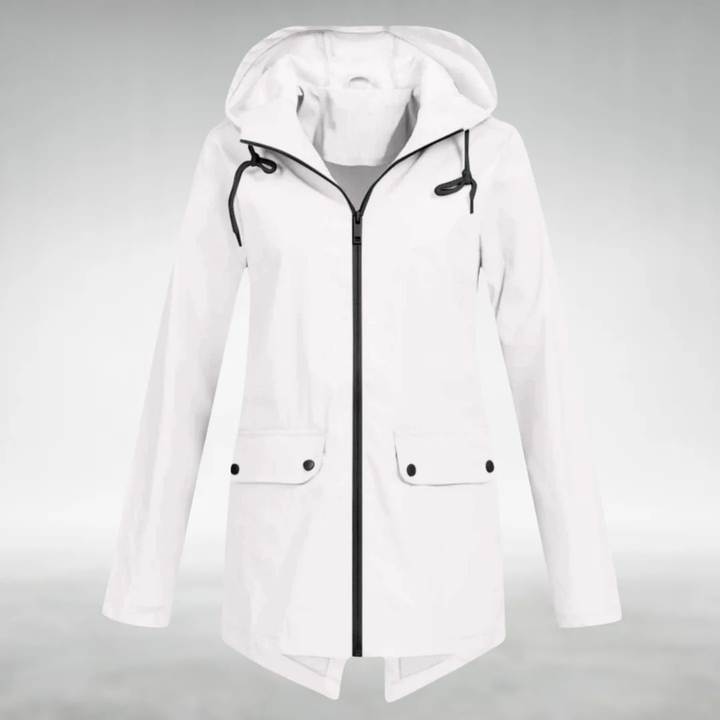 Riley | Stylish Hooded Waterproof Jacket With Front Pockets