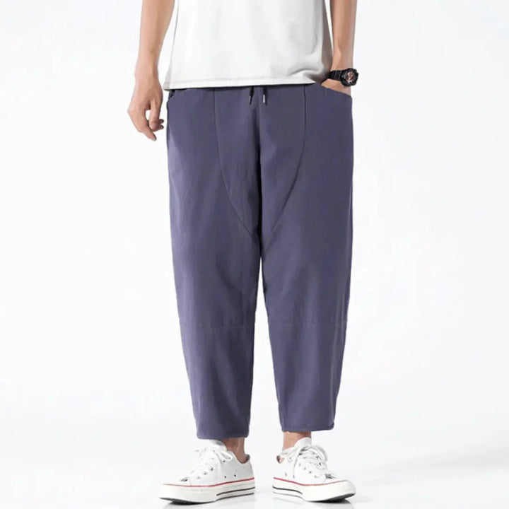 Margot | Effortless Cotton Linen Cropped Drawstring Pants