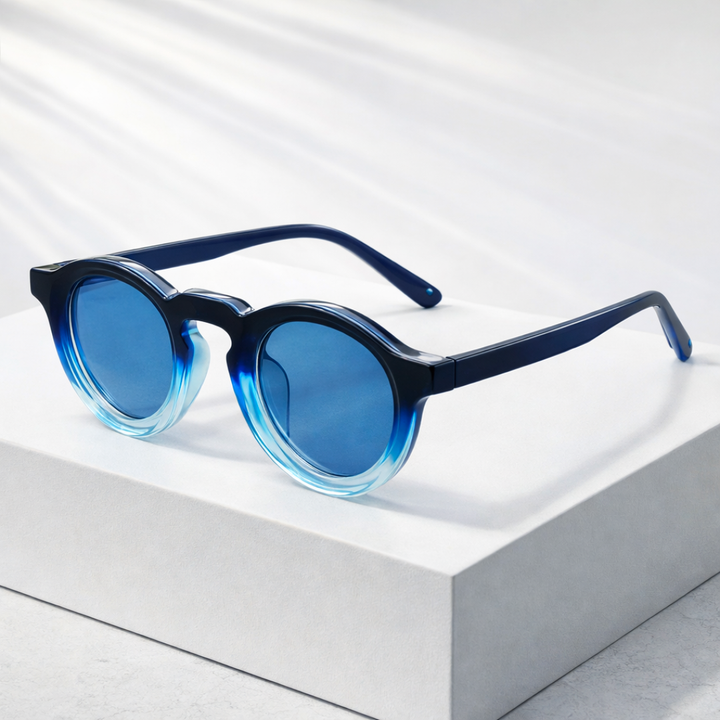 Margot | Stylish Round Frame Gradient Sunglasses