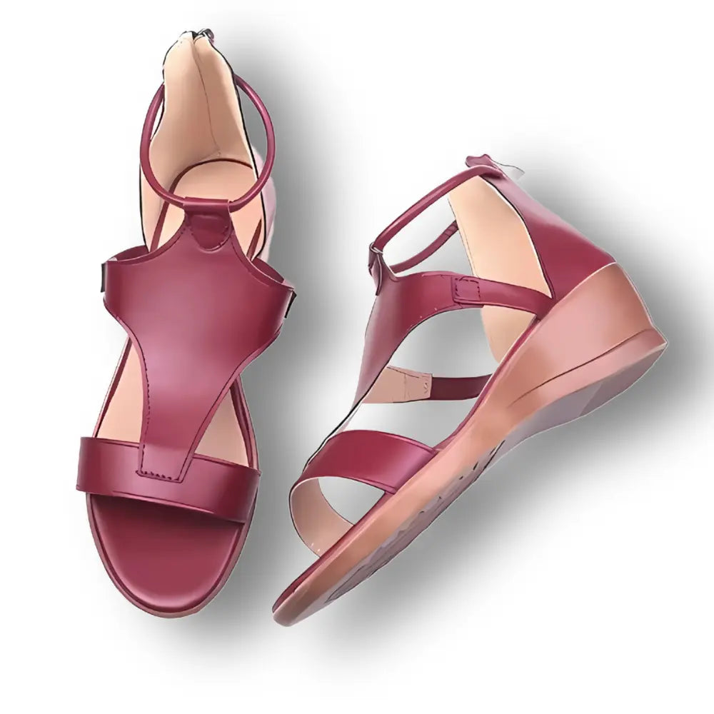 Tessa | Stylish Orthopedic Wedge Sandals With Ankle Strap