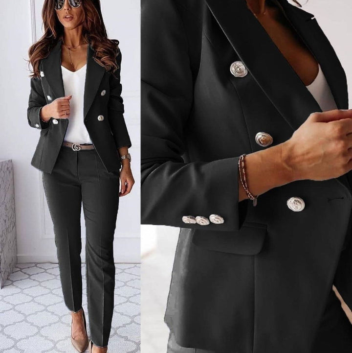 Westbay | Elegant Double-Breasted Blazer Suit Set With Tailored Fit