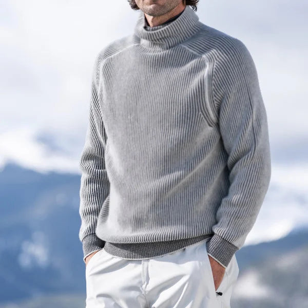 Arthur | Casual Men's Turtleneck Sweater with Ribbed Design