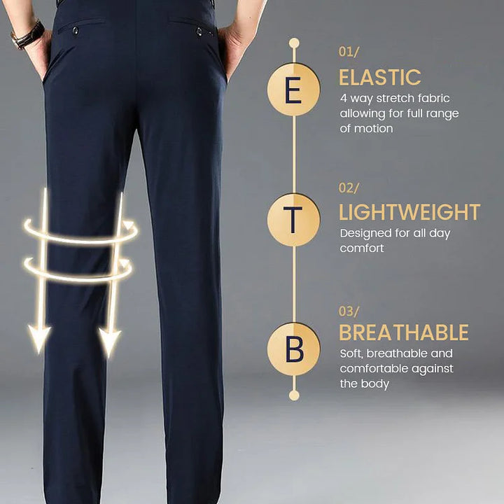 Ryder | Sleek Stretch Comfort Pants For Men