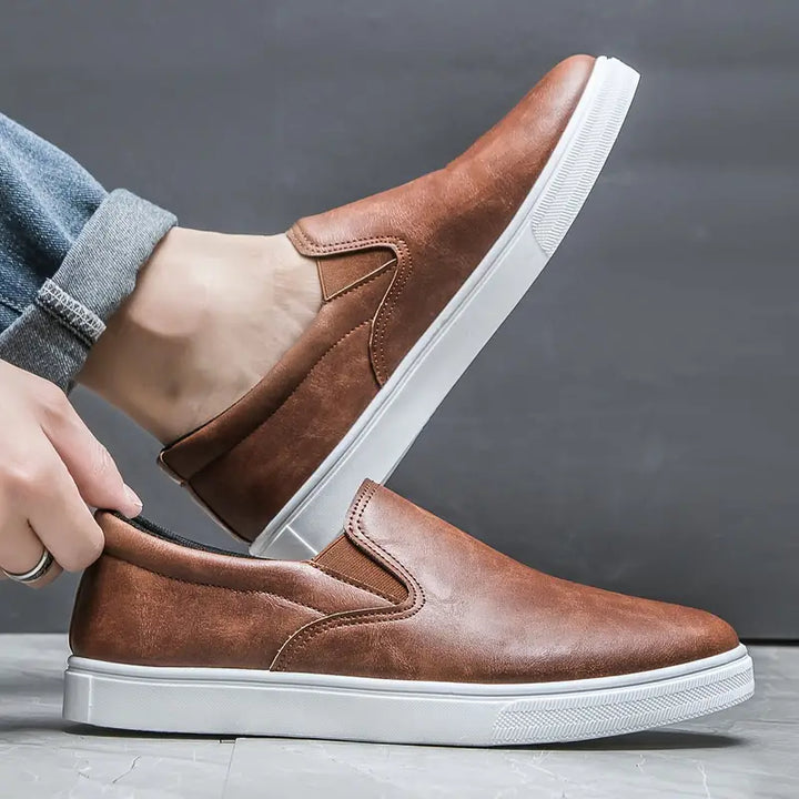 Harlow | Stylish Slip-On Vegan Leather Loafers For Men
