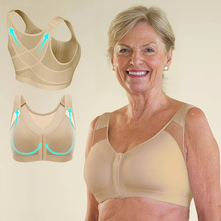 Molly | Elegant Wireless Support Bra With V-Neck Design