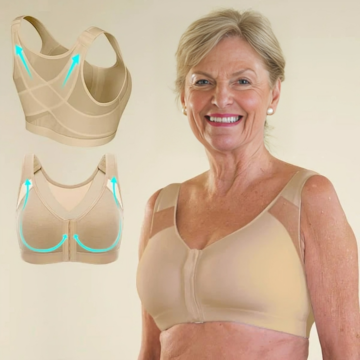 Molly | Elegant Wireless Support Bra With V-Neck Design