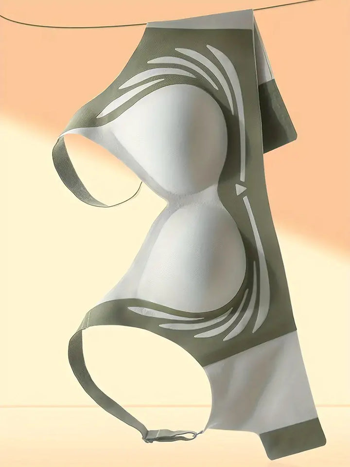 Madison | Stylish Wire-Free V-Neck Support Bra With Wide Band