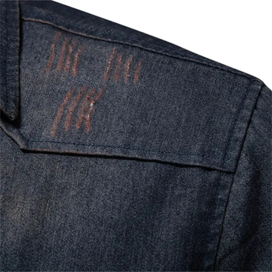 Sage | Stylish Long Sleeve Denim Button Up Shirt
