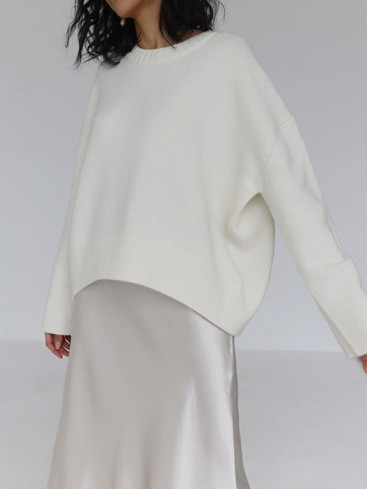 Florence | Chic Oversized Crewneck Knit Sweater