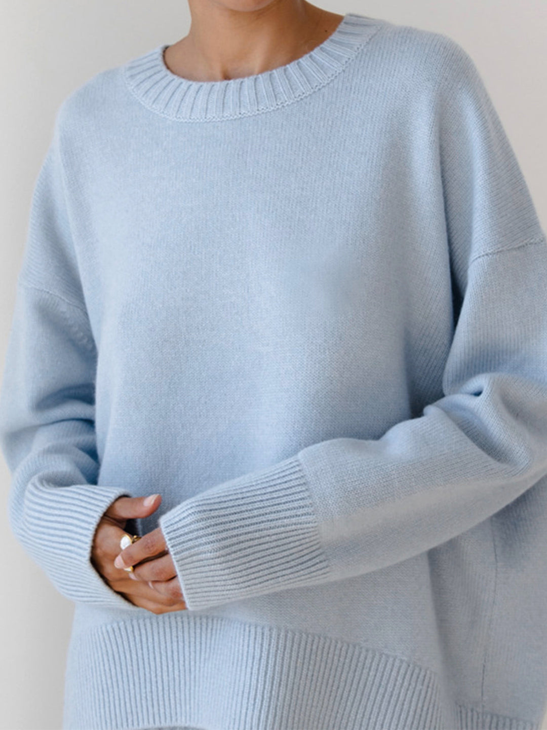 Florence | Chic Oversized Crewneck Knit Sweater