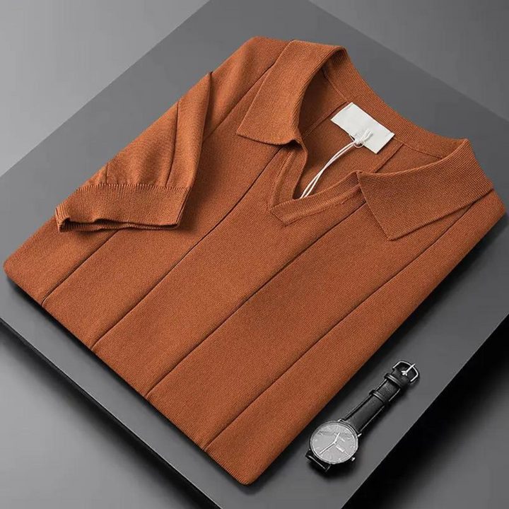 Portofino | Stylish Knit Polo Shirt Men - Short Sleeve Cotton