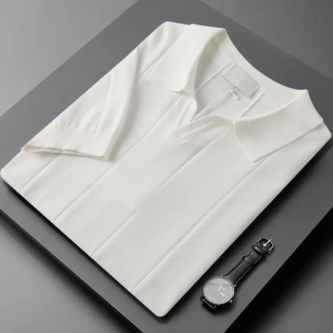 Portofino | Stylish Knit Polo Shirt Men - Short Sleeve Cotton