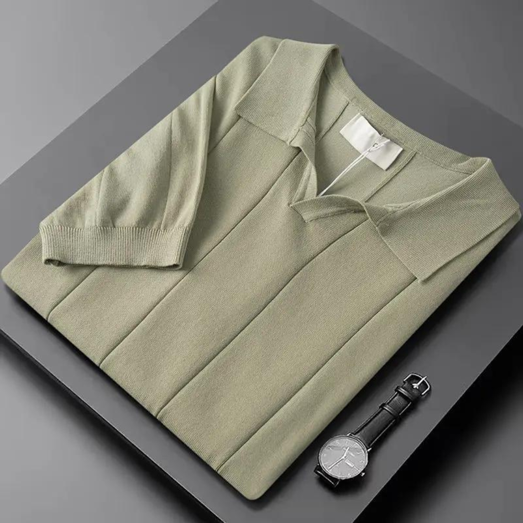 Portofino | Stylish Knit Polo Shirt Men - Short Sleeve Cotton