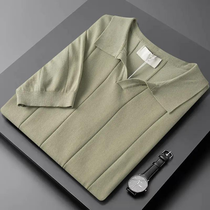Portofino | Stylish Knit Polo Shirt Men - Short Sleeve Cotton