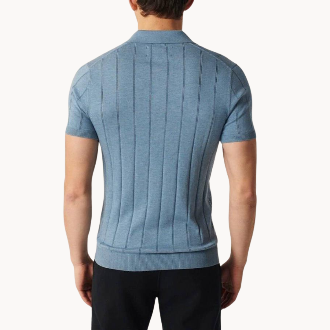 Portofino | Stylish Knit Polo Shirt Men - Short Sleeve Cotton