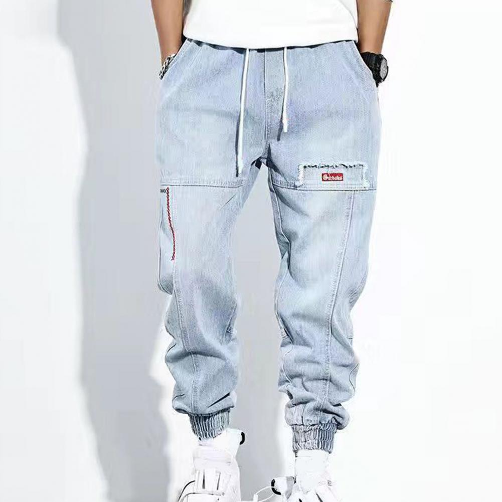 Rosie | Stylish Baggy Denim Jogger Jeans With Elastic Cuffs Men