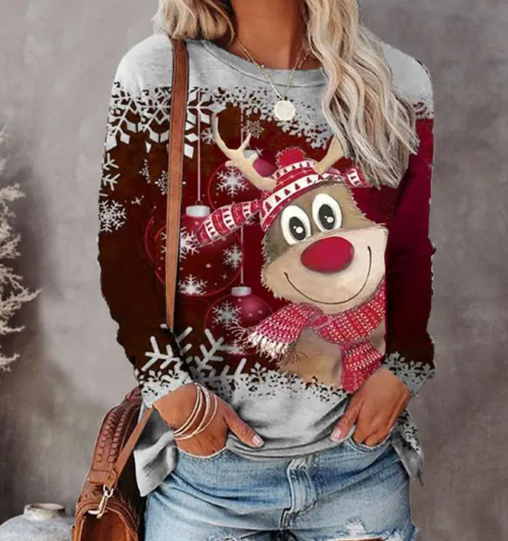 Rosette | Festive Christmas Reindeer Holiday Sweater